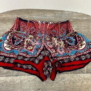 Patrons of Peace Smocked Waist Crotchet Trimmed Shorts XS